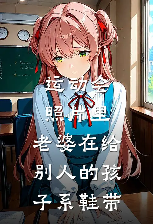 运动会照片里，老婆在给别人的孩子系鞋带