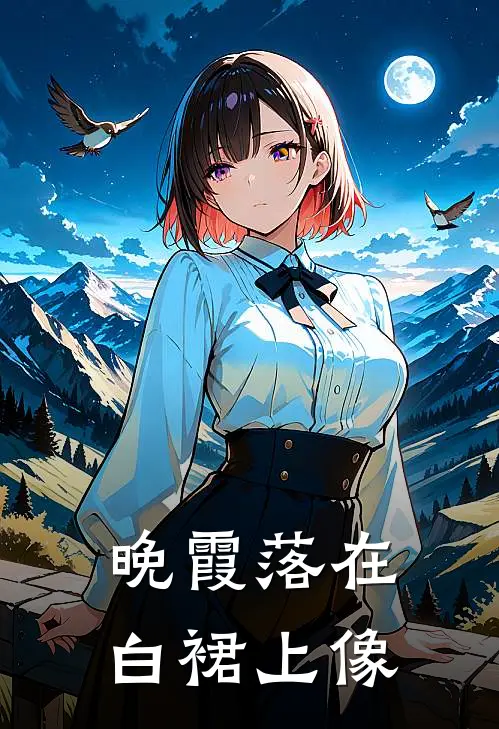 晚霞落在白裙上像